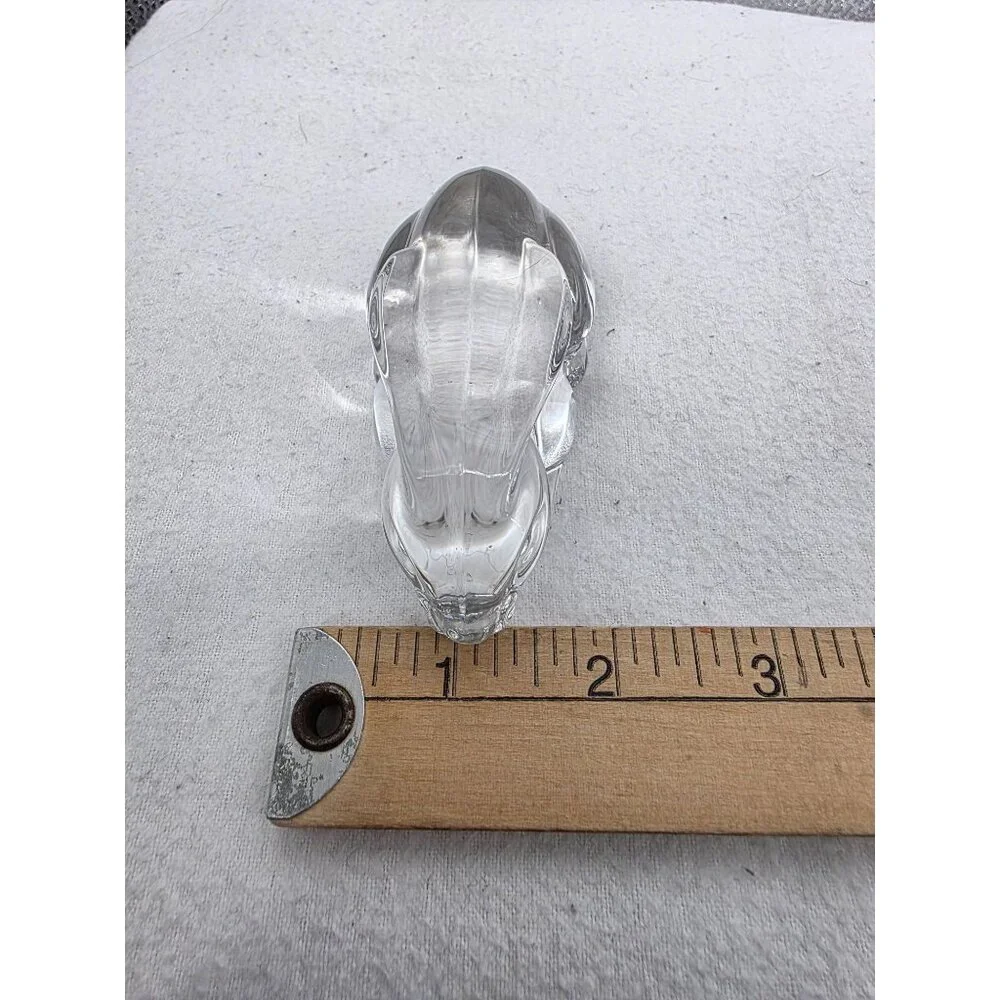 Princess House Clear Glass Rabbit‎ Figurine 4 Inches Long
